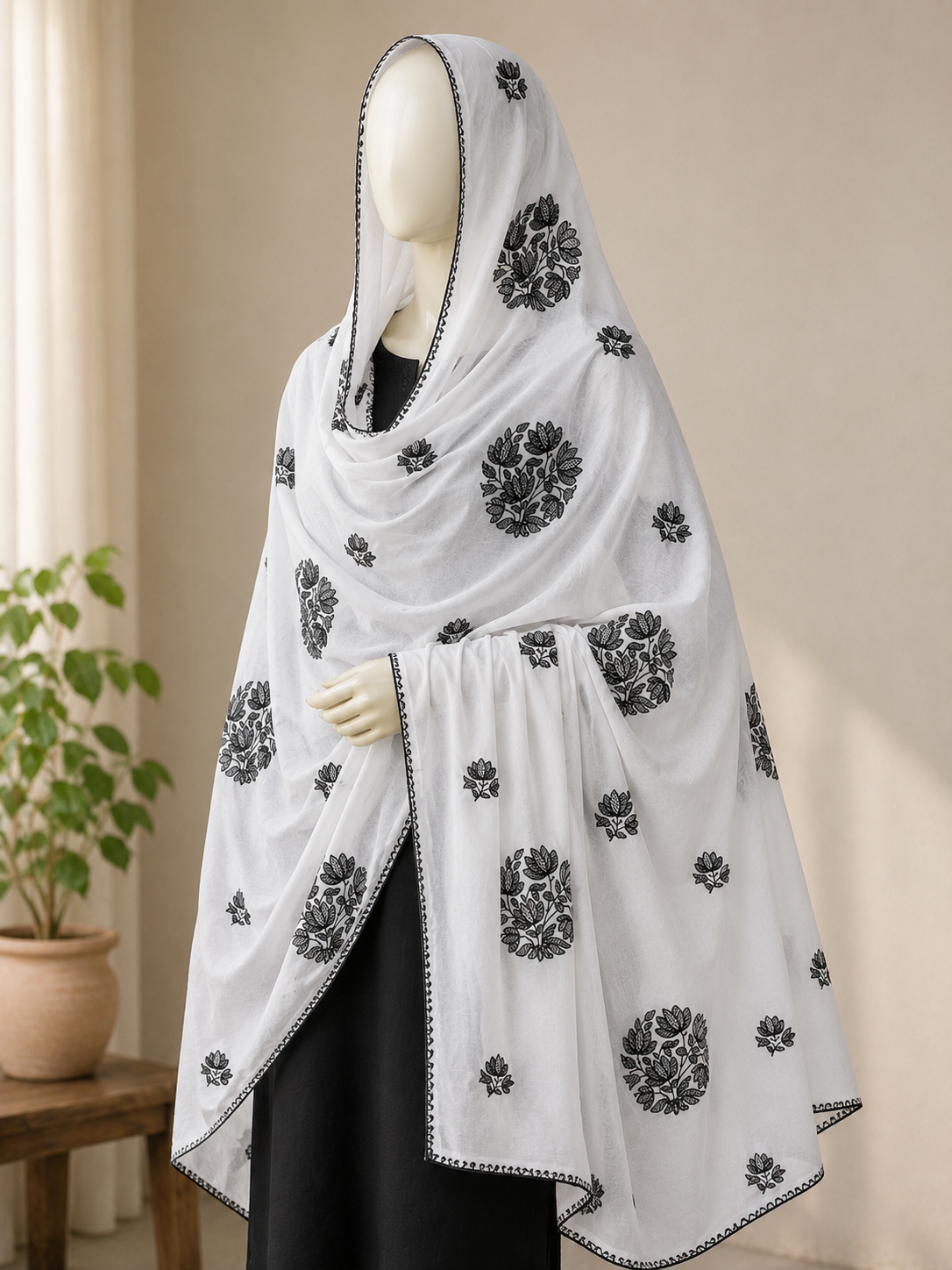 Pure Lawn Embroidered Dupatta 15