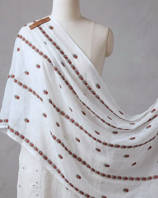 Pure Lawn Embroidered Dupatta 11