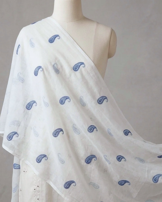 Pure Lawn Embroidered Dupatta 3