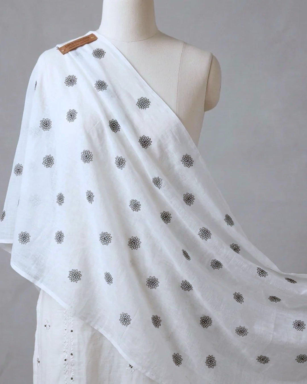 Pure Lawn Embroidered Dupatta 8