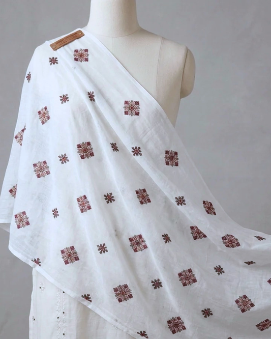 Pure Lawn Embroidered Dupatta 14