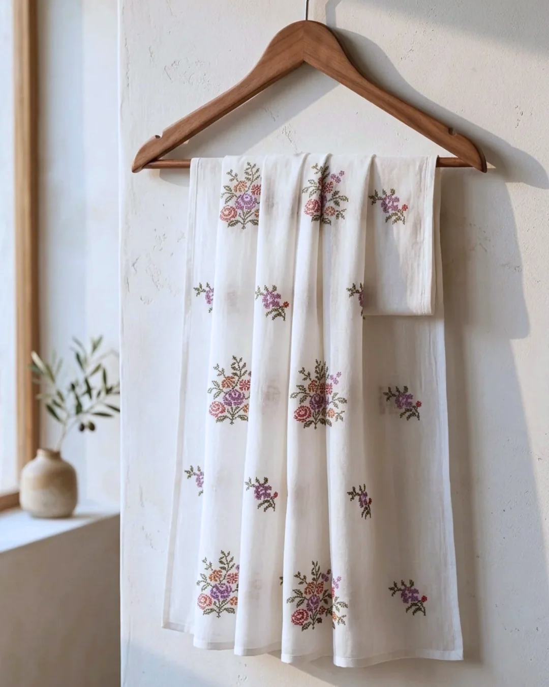 Pure Lawn Embroidered Dupatta 17