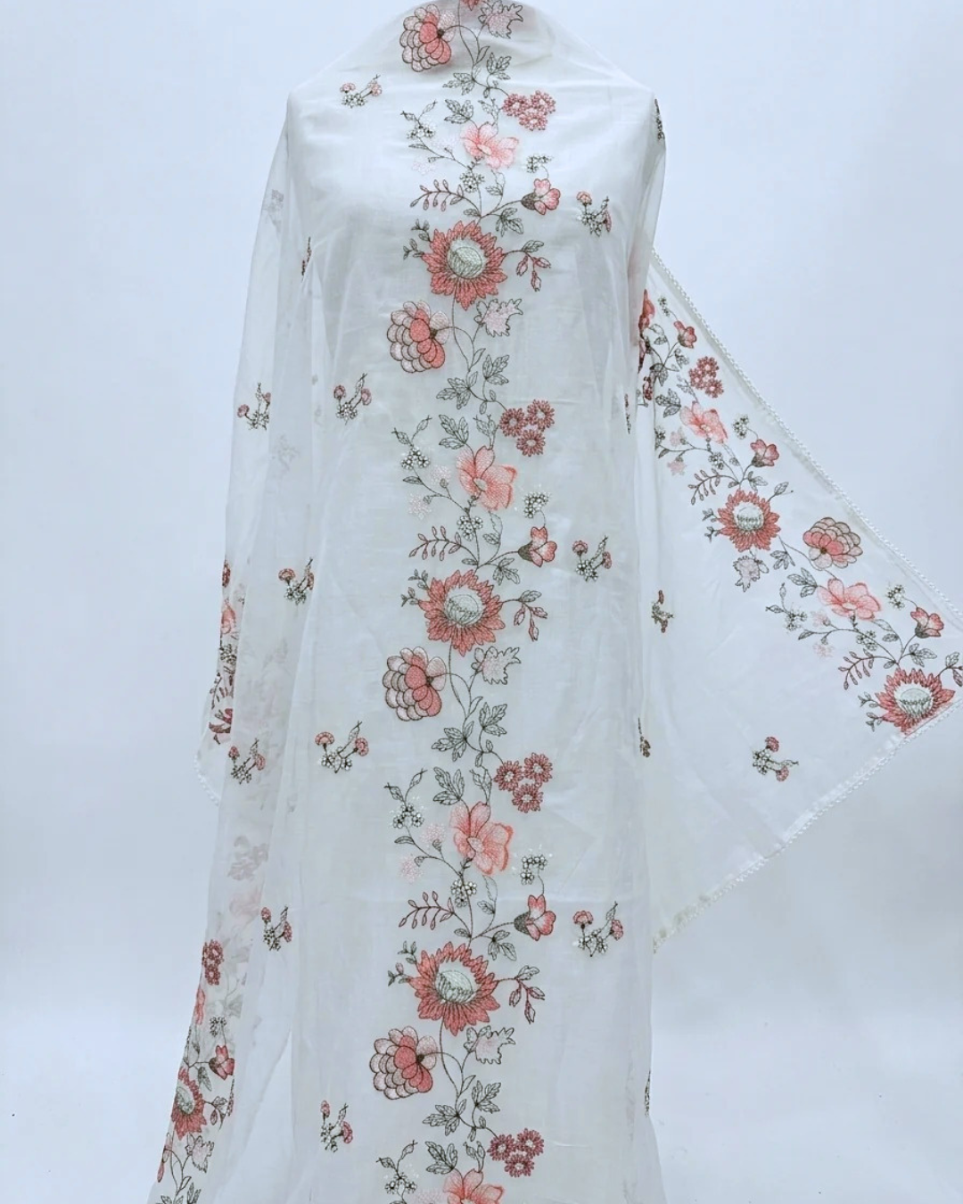 Pure Lawn Embroidered Dupatta 19