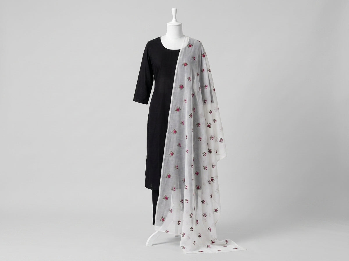 Pure Lawn Embroidered Dupatta 9