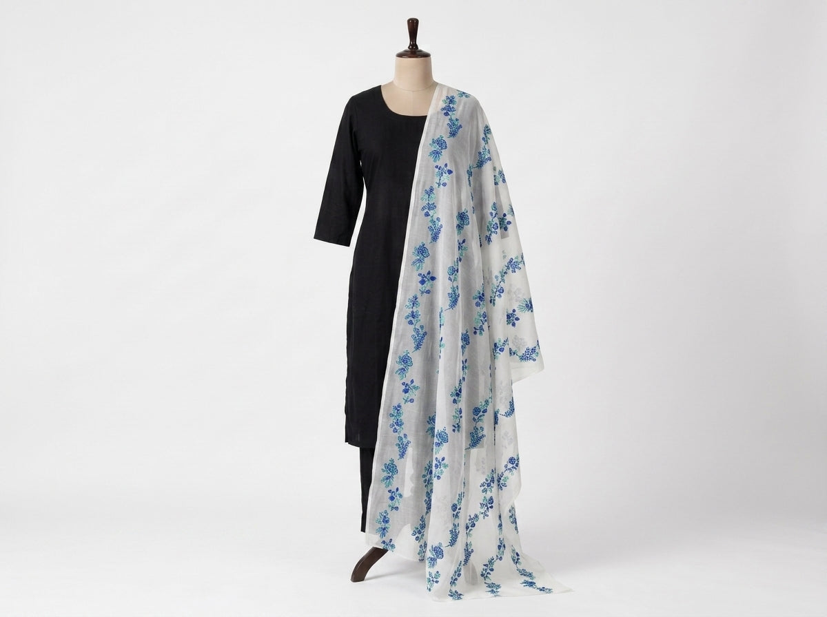Pure Lawn Embroidered Dupatta 13