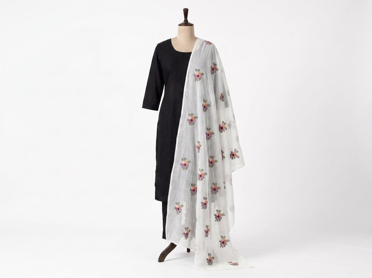 Pure Lawn Embroidered Dupatta 2