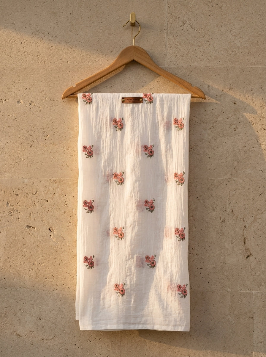Pure Lawn Embroidered Dupatta 20
