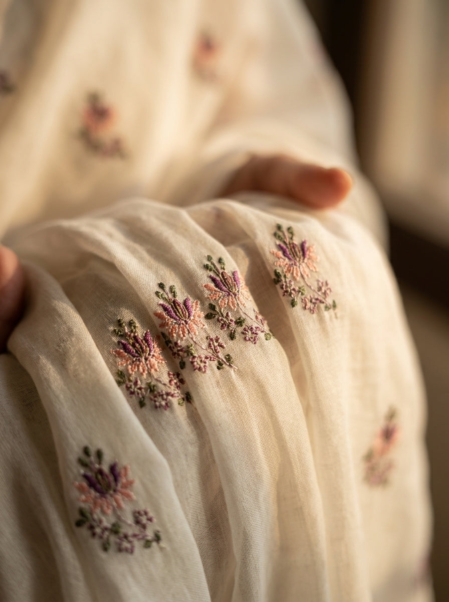 Pure Lawn Embroidered Dupatta 16