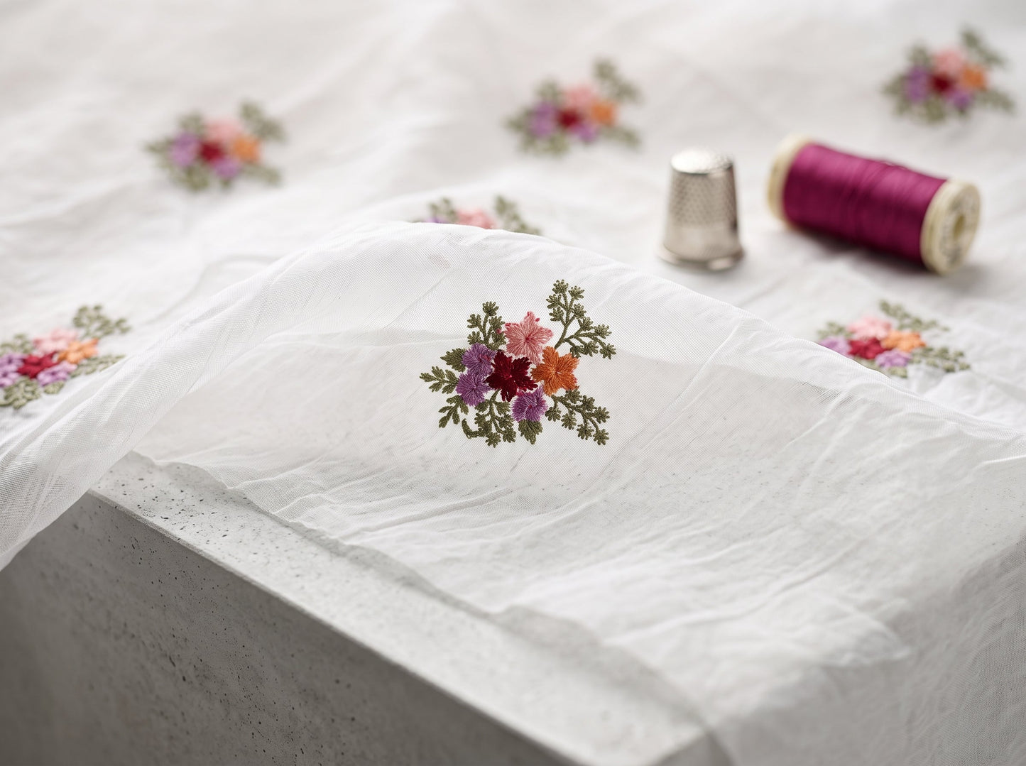 Pure Lawn Embroidered Dupatta 2