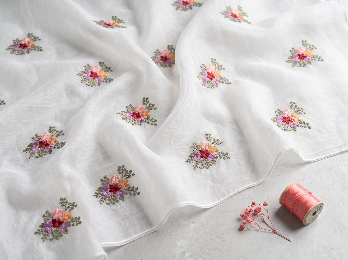 Pure Lawn Embroidered Dupatta 2