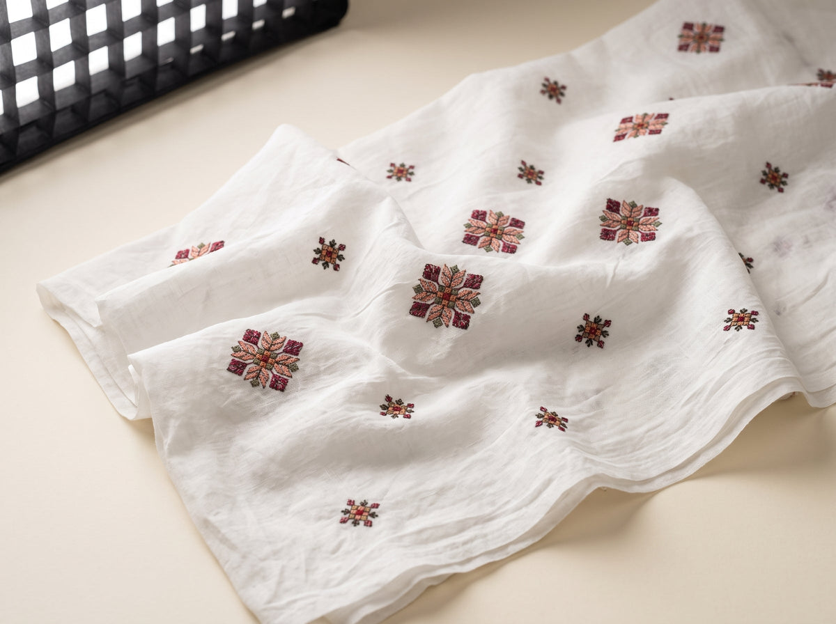 Pure Lawn Embroidered Dupatta 14