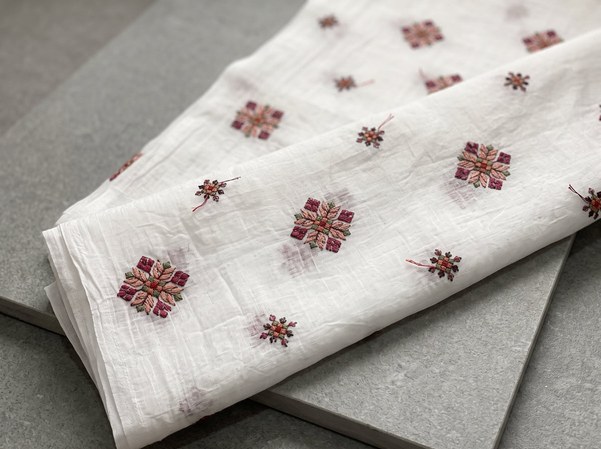 Pure Lawn Embroidered Dupatta 14