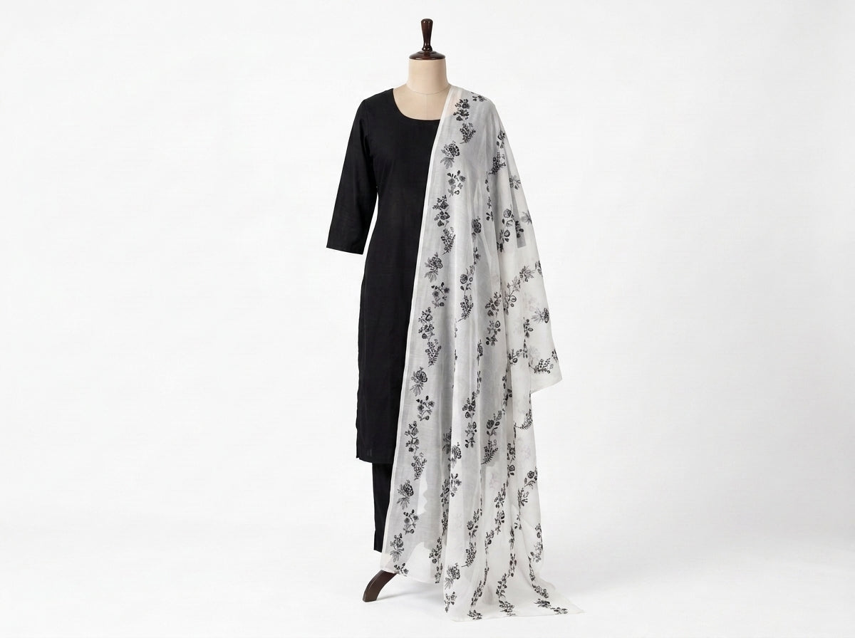Pure Lawn Embroidered Dupatta 1