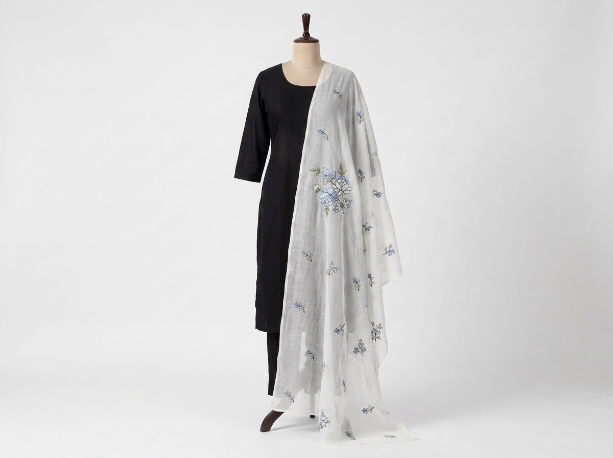Pure Lawn Embroidered Dupatta 7