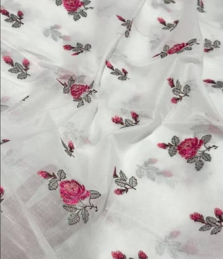 Pure Lawn Embroidered Dupatta 12