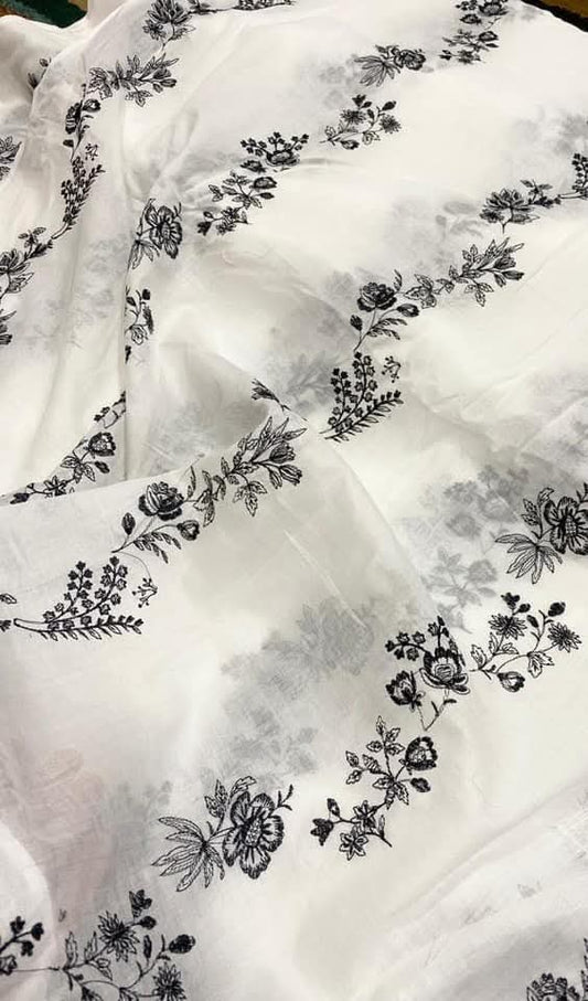 Pure Lawn Embroidered Dupatta 1