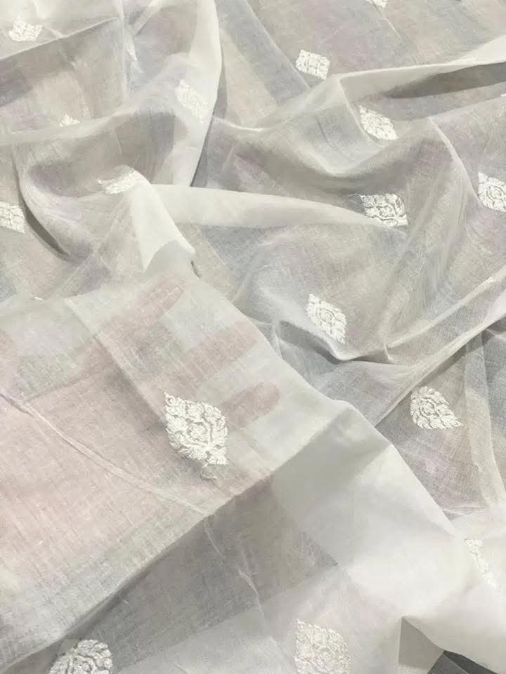 Pure Lawn Embroidered Dupatta 4