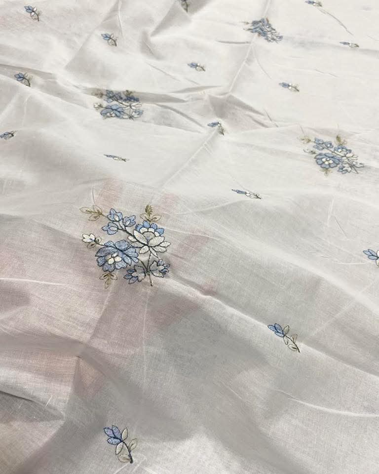 Pure Lawn Embroidered Dupatta 7