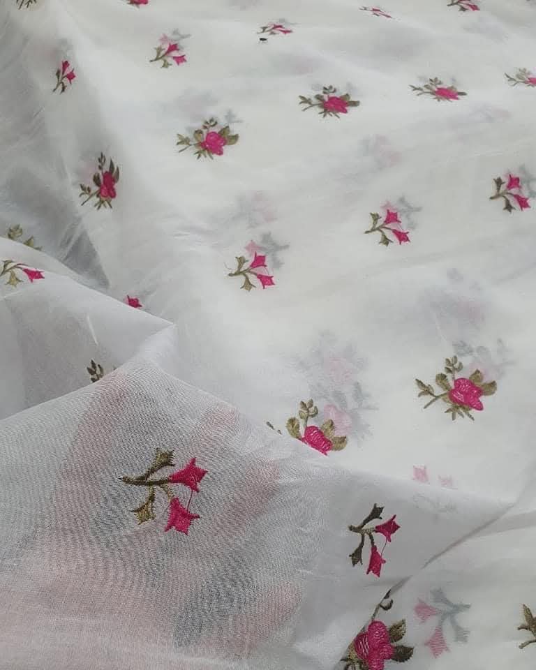 Pure Lawn Embroidered Dupatta 9